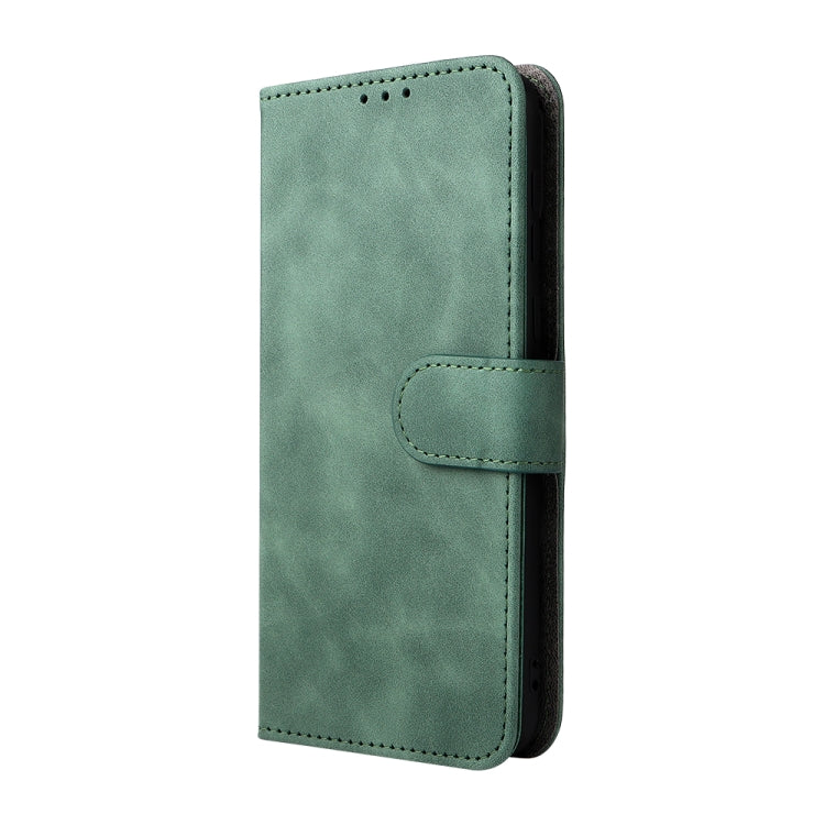For Blackview Oscal C20 Solid Color Skin Feel Magnetic Buckle Horizontal Flip PU Phone Case(Green)