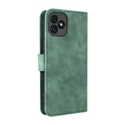 For Blackview Oscal C20 Solid Color Skin Feel Magnetic Buckle Horizontal Flip PU Phone Case(Green)
