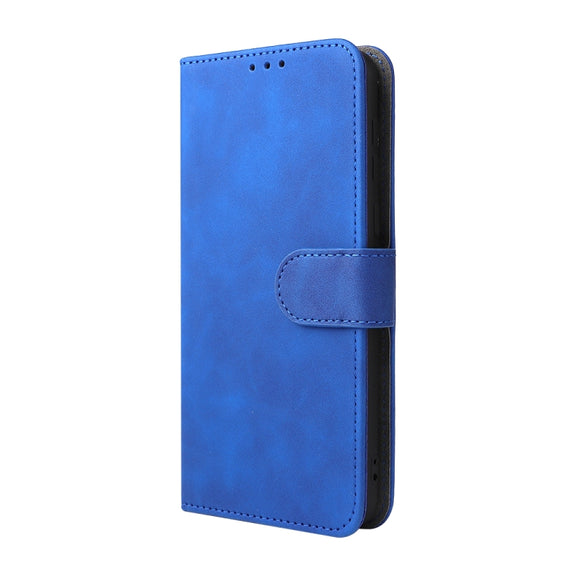 For Blackview Oscal C20 Solid Color Skin Feel Magnetic Buckle Horizontal Flip PU Phone Case(Blue)