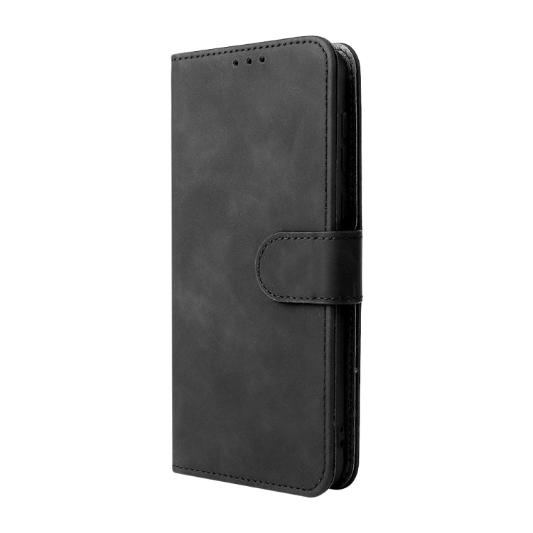 For Blackview Oscal C20 Solid Color Skin Feel Magnetic Buckle Horizontal Flip PU Phone Case(Black)