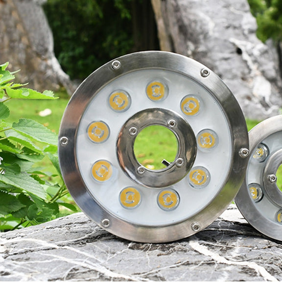 6W Landscape Ring LED Aluminum Alloy Underwater Fountain Light(White Light)