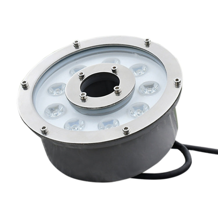 9W Landscape Ring LED Aluminum Alloy Underwater Fountain Light(White Light)
