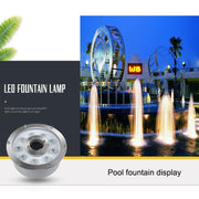 18W Landscape Ring LED Aluminum Alloy Underwater Fountain Light(Warm Light)