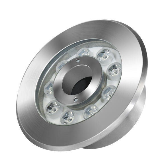 9W Landscape Ring LED Stainless Steel Underwater Fountain Light(White Light)