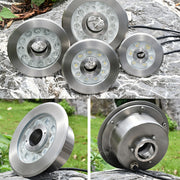 9W Landscape Ring LED Stainless Steel Underwater Fountain Light(White Light)