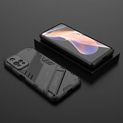 For Xiaomi Redmi Note 11 Pro / Note 11 Pro+ Punk Armor 2 in 1 PC + TPU Shockproof Phone Case with Invisible Holder(Black)