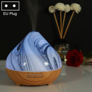 400ml Volcano Shape Humidifier Glass Aromatherapy Machine Automatic Alcohol Sprayer, Plug Specification:EU Plug(Khaki)