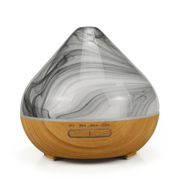400ml Volcano Shape Humidifier Glass Aromatherapy Machine Automatic Alcohol Sprayer, Plug Specification:EU Plug(Khaki)