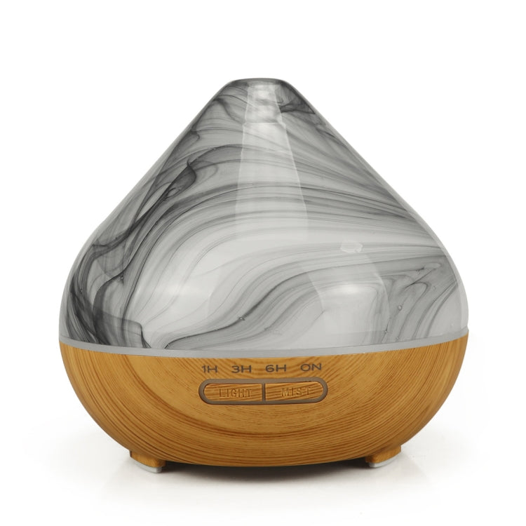 400ml Volcano Shape Humidifier Glass Aromatherapy Machine Automatic Alcohol Sprayer, Plug Specification:UK Plug(Khaki)