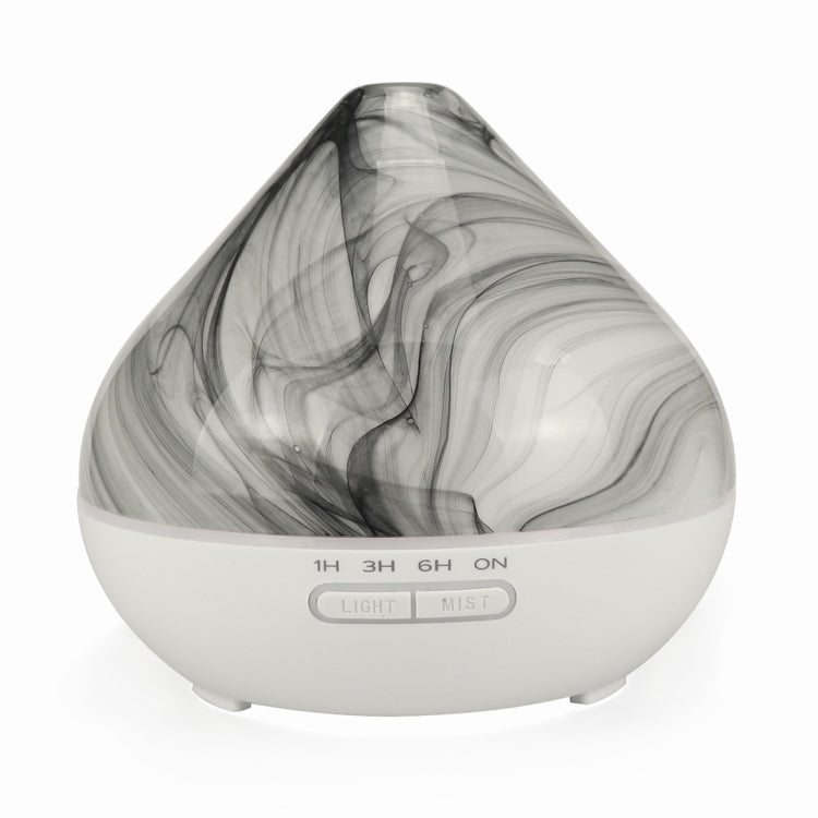 400ml Volcano Shape Humidifier Glass Aromatherapy Machine Automatic Alcohol Sprayer, Plug Specification:US Plug(White)