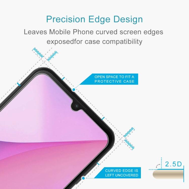 50 PCS 0.26mm 9H 2.5D Tempered Glass Film For Blackview Oscal C20