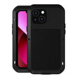 For iPhone 13 LOVE MEI Metal Shockproof Life Waterproof Dustproof Protective Phone Case(Black) - iPhone 13 Cases by LOVE MEI | Online Shopping South Africa | PMC TechLife | Buy Now Pay Later Mobicred
