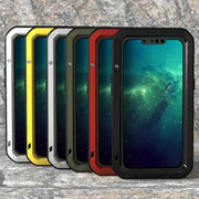 For iPhone 13 Pro LOVE MEI Metal Shockproof Life Water-resistant Dustproof Protective Phone Case (Silver)