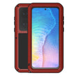 For Huawei P50 LOVE MEI Metal Shockproof Waterproof Dustproof Protective Phone Case with Glass(Red) - Huawei Cases by LOVE MEI | Online Shopping South Africa | PMC TechLife | Buy Now Pay Later Mobicred