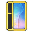 For Huawei P50 LOVE MEI Metal Shockproof Waterproof Dustproof Protective Phone Case with Glass(Yellow) - free shipping - PMC TechLife - Order now!