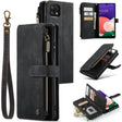 For Samsung Galaxy A22 5G CaseMe-C30 Multifunctional Horizontal Flip PU + TPU Phone Case(Black) - Galaxy Phone Cases by CaseMe | Online Shopping South Africa | PMC Jewellery | Buy Now Pay Later Mobicred