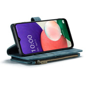 For Samsung Galaxy A22 5G CaseMe-C30 Multifunctional Horizontal Flip PU + TPU Phone Case(Blue)
