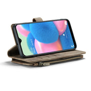 For Samsung Galaxy A30s / A50s / A50 CaseMe-C30 Multifunctional Horizontal Flip PU + TPU Phone Case(Brown)