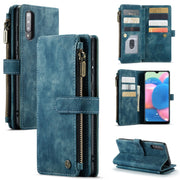 For Samsung Galaxy A30s / A50s / A50 CaseMe-C30 Multifunctional Horizontal Flip PU + TPU Phone Case(Blue)