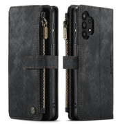 For Samsung Galaxy A32 5G CaseMe-C30 Multifunctional Horizontal Flip PU + TPU Phone Case(Black)