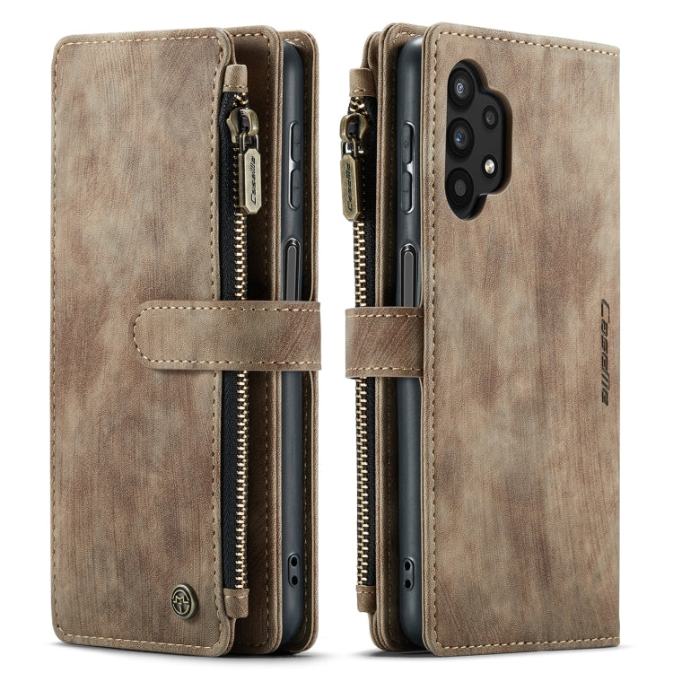 For Samsung Galaxy A32 5G CaseMe-C30 Multifunctional Horizontal Flip PU + TPU Phone Case(Brown)