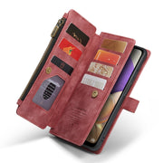 For Samsung Galaxy A32 5G CaseMe-C30 Multifunctional Horizontal Flip PU + TPU Phone Case(Red)