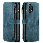 For Samsung Galaxy A32 5G CaseMe-C30 Multifunctional Horizontal Flip PU + TPU Phone Case(Blue)
