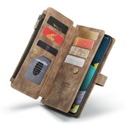 For Samsung Galaxy A51 4G CaseMe-C30 Multifunctional Horizontal Flip PU + TPU Phone Case(Brown)