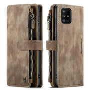 For Samsung Galaxy A71 4G CaseMe-C30 Multifunctional Horizontal Flip PU + TPU Phone Case(Brown)