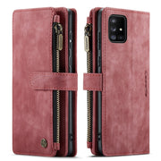 For Samsung Galaxy A71 4G CaseMe-C30 Multifunctional Horizontal Flip PU + TPU Phone Case(Red)