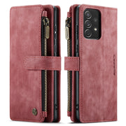 For Samsung Galaxy A72 CaseMe-C30 Multifunctional Horizontal Flip PU + TPU Phone Case(Red)