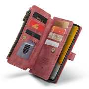 For Samsung Galaxy A72 CaseMe-C30 Multifunctional Horizontal Flip PU + TPU Phone Case(Red)