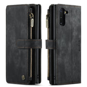 For Samsung Galaxy Note10 CaseMe-C30 Multifunctional Horizontal Flip PU + TPU Phone Case(Black)