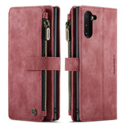 For Samsung Galaxy Note10 CaseMe-C30 Multifunctional Horizontal Flip PU + TPU Phone Case(Red)