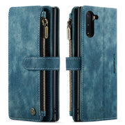 For Samsung Galaxy Note10 CaseMe-C30 Multifunctional Horizontal Flip PU + TPU Phone Case(Blue)