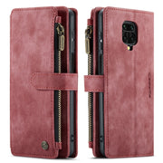 For Xiaomi Redmi Note 9 Pro Max / Redmi Note 9 Pro / Redmi Note 9s CaseMe-C30 Multifunctional Horizontal Flip PU + TPU Phone Case(Red)