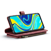 For Xiaomi Redmi Note 9 Pro Max / Redmi Note 9 Pro / Redmi Note 9s CaseMe-C30 Multifunctional Horizontal Flip PU + TPU Phone Case(Red)