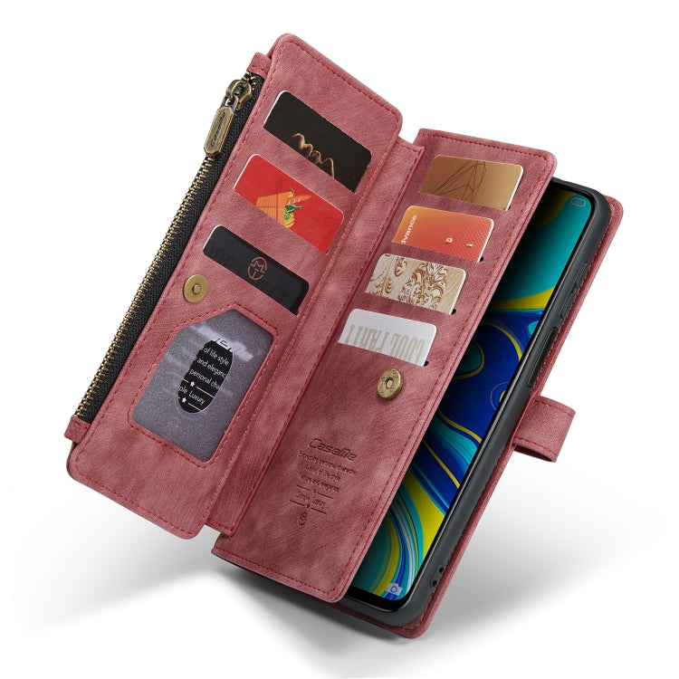For Xiaomi Redmi Note 9 Pro Max / Redmi Note 9 Pro / Redmi Note 9s CaseMe-C30 Multifunctional Horizontal Flip PU + TPU Phone Case(Red)