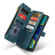For Xiaomi Redmi Note 9 Pro Max / Redmi Note 9 Pro / Redmi Note 9s CaseMe-C30 Multifunctional Horizontal Flip PU + TPU Phone Case(Blue)