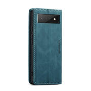 For Google Pixel 6 Pro CaseMe 013 Multifunctional Horizontal Flip Leather Phone Case with Card Slot & Holder & Wallet(Blue)