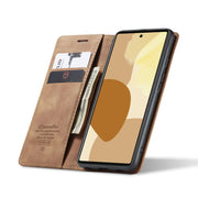 For Google Pixel 6 Pro CaseMe 013 Multifunctional Horizontal Flip Leather Phone Case with Card Slot & Holder & Wallet(Brown)