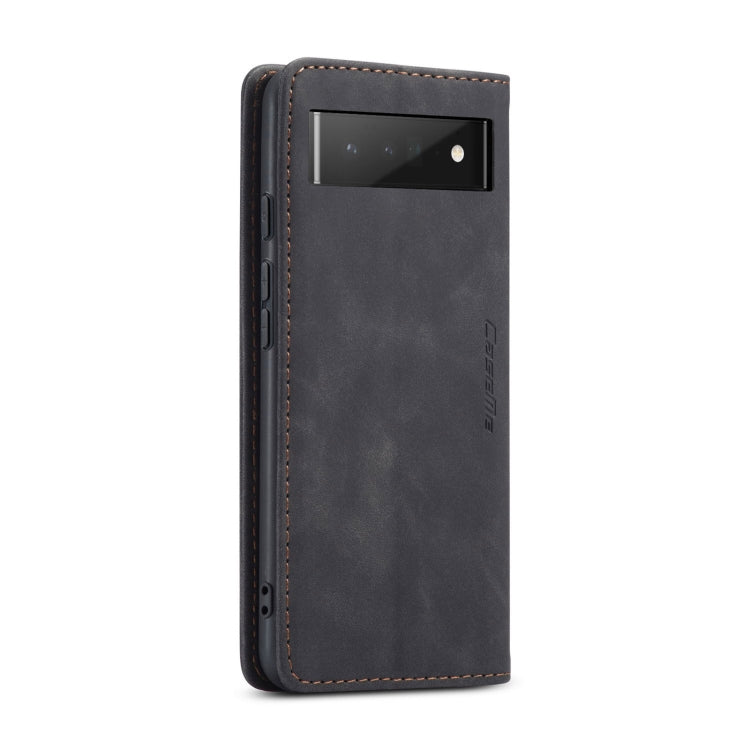 For Google Pixel 6 Pro CaseMe 013 Multifunctional Horizontal Flip Leather Phone Case with Card Slot & Holder & Wallet(Black)