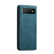 For Google Pixel 6 CaseMe 013 Multifunctional Horizontal Flip Leather Phone Case with Card Slot & Holder & Wallet(Blue)