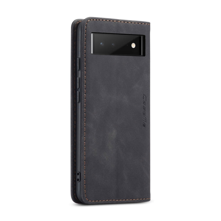 For Google Pixel 6 CaseMe 013 Multifunctional Horizontal Flip Leather Phone Case with Card Slot & Holder & Wallet(Black)