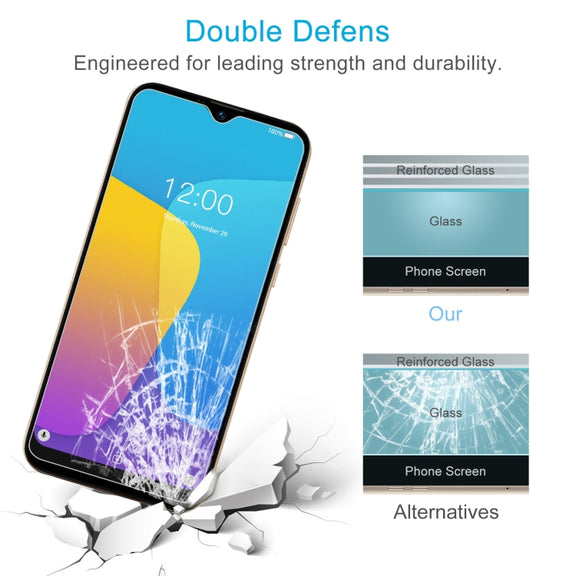 50 PCS 0.26mm 9H 2.5D Tempered Glass Film For Doogee Y8C