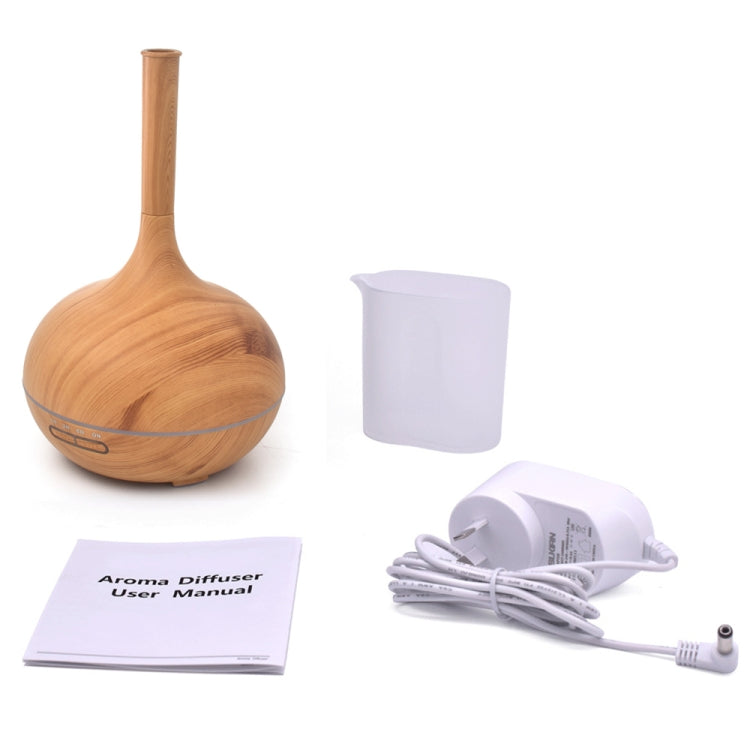 Creative Fragrance Machine Pointed Mouth Humidifier Automatic Alcohol Sprayer with Colorful LED Light, Plug Specification:EU Plug(Light Brown)