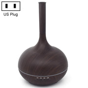 Creative Fragrance Machine Pointed Mouth Humidifier Automatic Alcohol Sprayer with Colorful LED Light, Plug Specification:US Plug(Dark Brown)