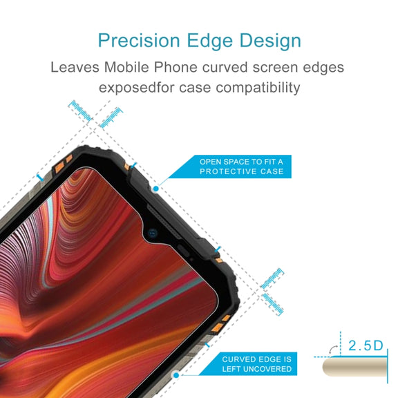 10 PCS 0.26mm 9H 2.5D Tempered Glass Film For Doogee S96 Pro