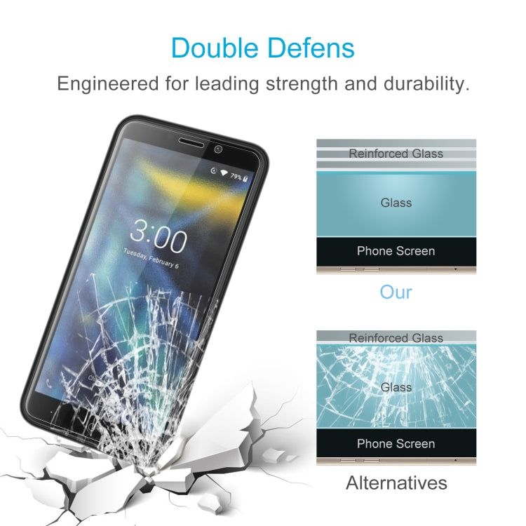 10 PCS 0.26mm 9H 2.5D Tempered Glass Film For Doogee X50