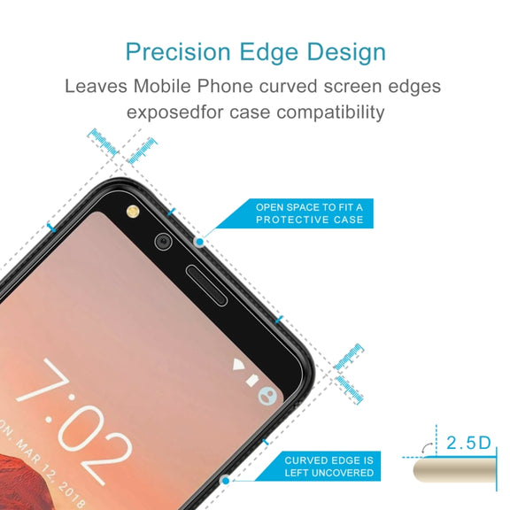 10 PCS 0.26mm 9H 2.5D Tempered Glass Film For Doogee X53